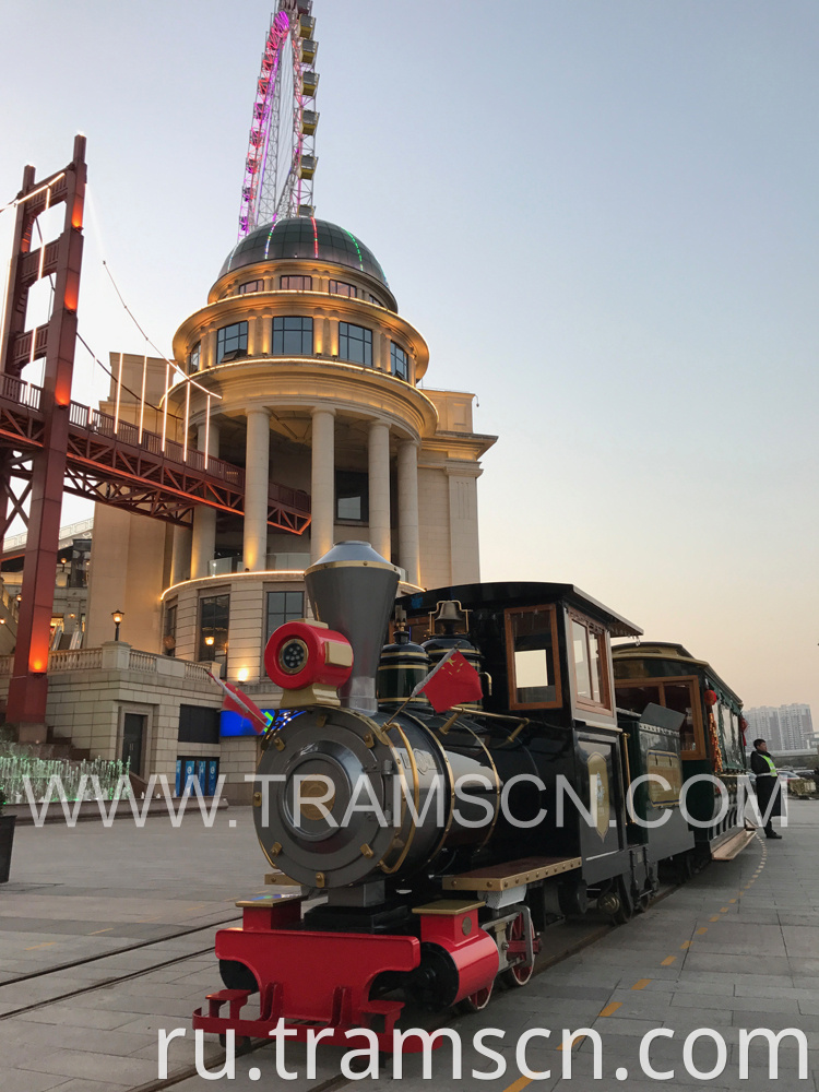 park trains in shopping mall black colour